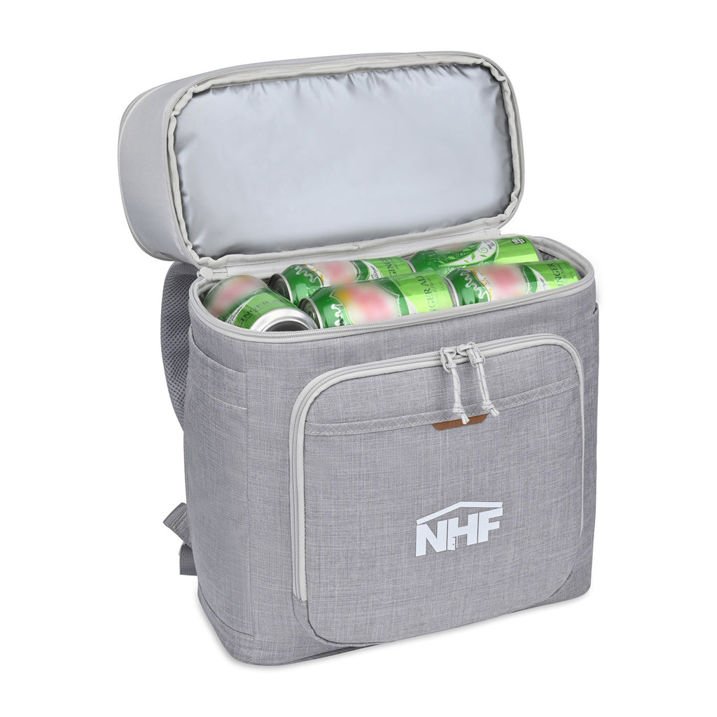 Parkview Recycled Backpack Cooler, 38 Cans Transfer - Greystone - View 5