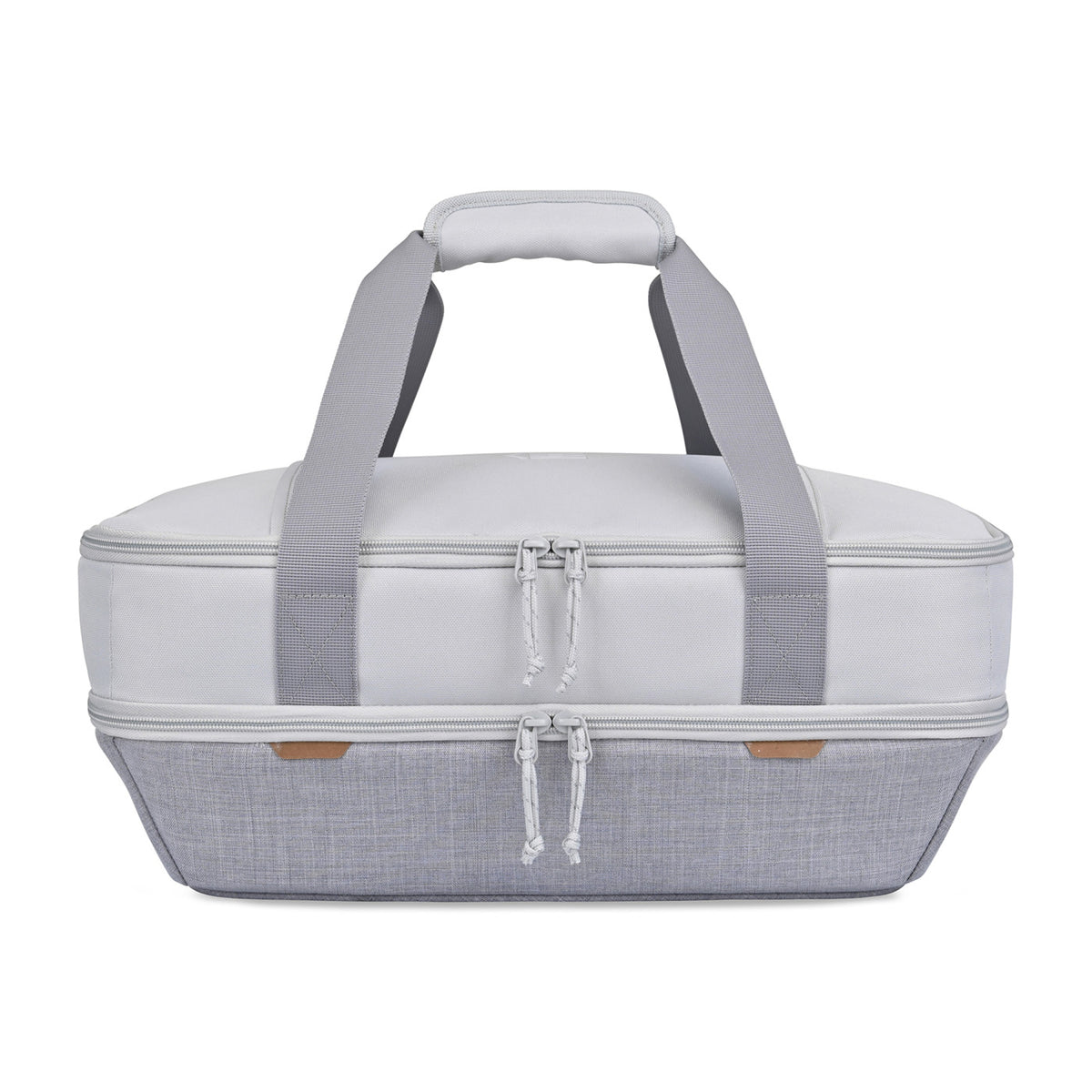 Parkview Recycled Dual Casserole Carrier, Fits 9 x 13 Pans Embroidery - Greystone - View 3