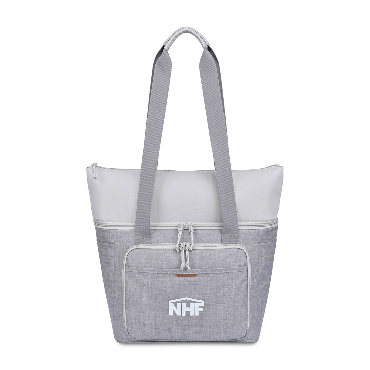 Parkview Recycled Tote Cooler, 30 Cans Embroidery - Greystone - View 1