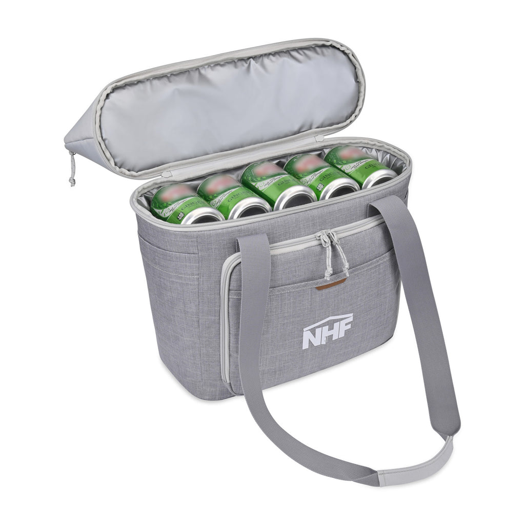 Parkview Recycled Tote Cooler, 30 Cans Transfer - Greystone - View 6