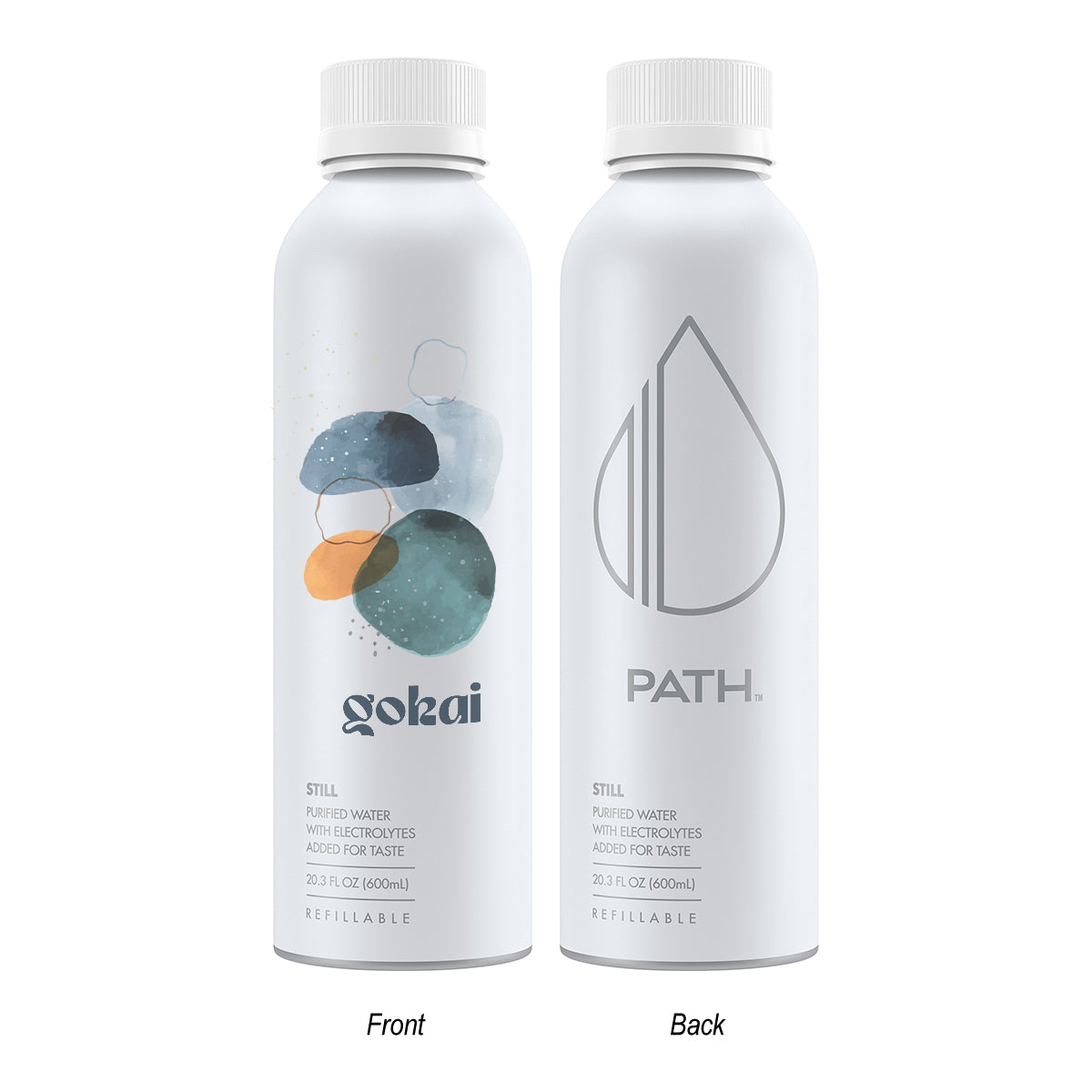 PATH Still Water, 20 oz - White - Full Color