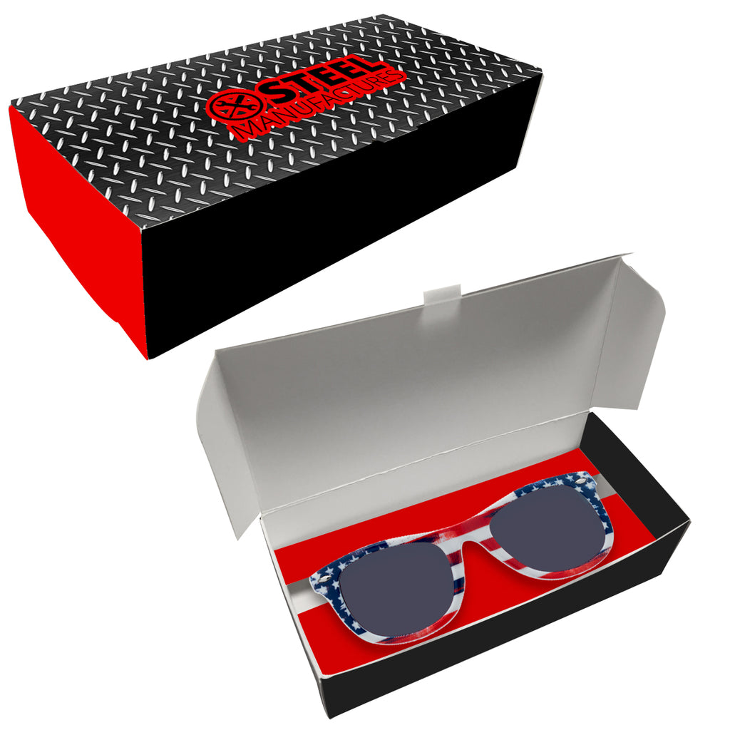 Patriotic Sunglasses, Malibu - SGBA_Optional_Custombox_4CP