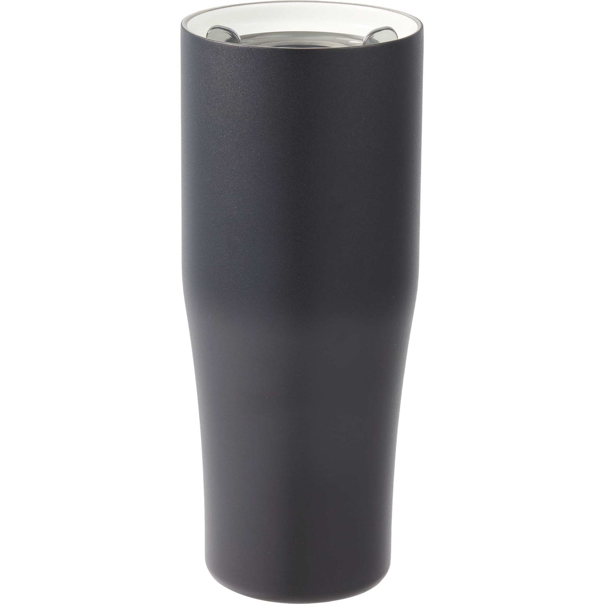 Patti Ceramic Lined Tumbler with 360 Lid, 20 oz - Black - Back