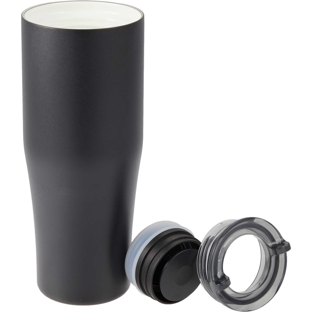 Patti Ceramic Lined Tumbler with 360 Lid, 20 oz Full Color - Black - Detail
