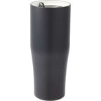 Patti Ceramic Lined Tumbler with 360 Lid, 20 oz Full Color - Black - Left Angle