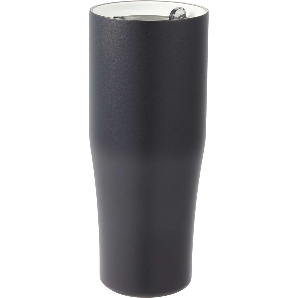 Patti Ceramic Lined Tumbler with 360 Lid, 20 oz Full Color - Black - Right Angle