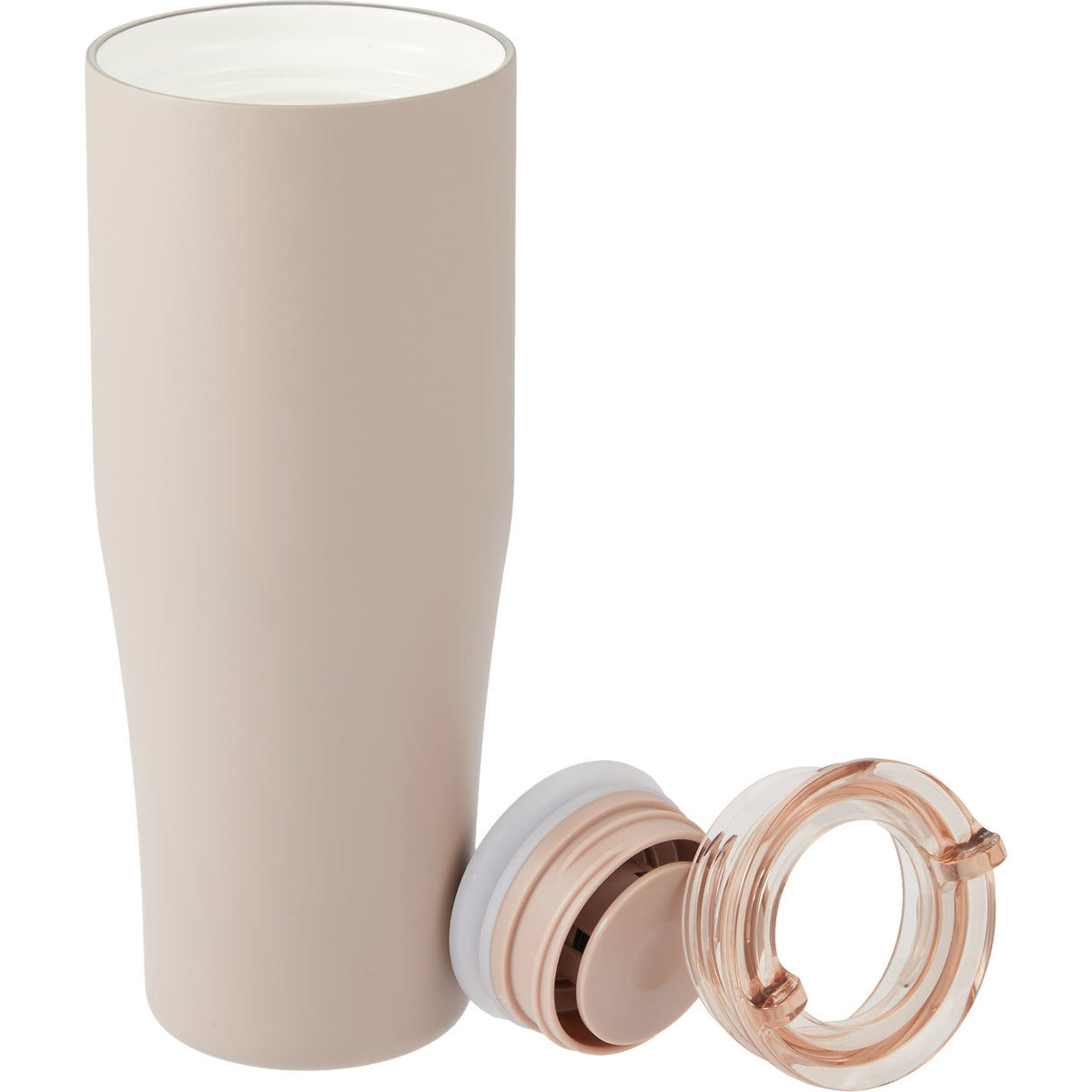 Patti Ceramic Lined Tumbler with 360 Lid, 20 oz Full Color - Latte - Detail