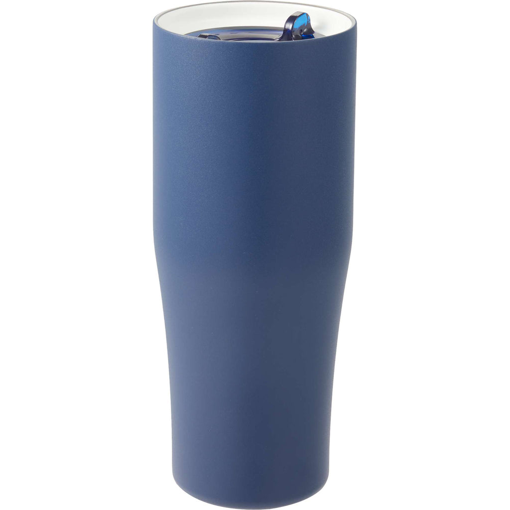 Patti Ceramic Lined Tumbler with 360 Lid, 20 oz Full Color - Navy - Right Angle