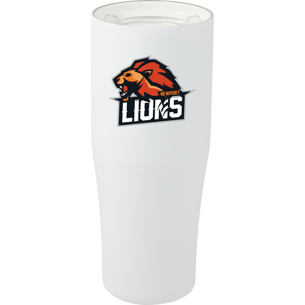 Patti Ceramic Lined Tumbler with 360 Lid, 20 oz Full Color - White - Front