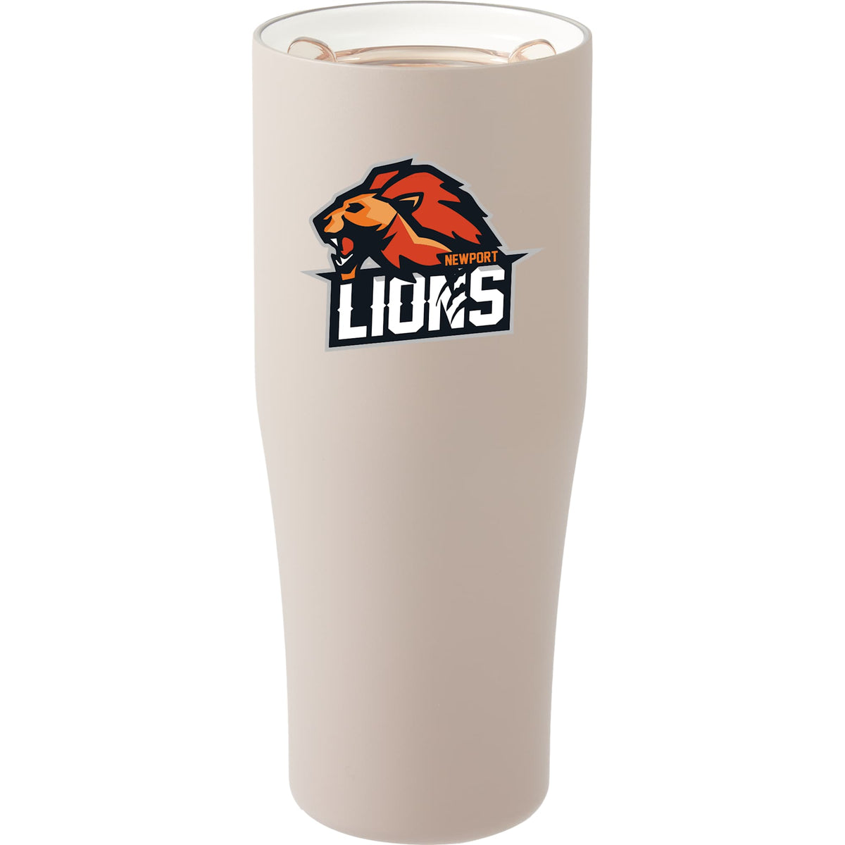 Patti Ceramic Lined Tumbler with 360 Lid, 20 oz Laser Engraving - Latte - Front