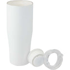 Patti Ceramic Lined Tumbler with 360 Lid, 20 oz Laser Engraving - White - Detail