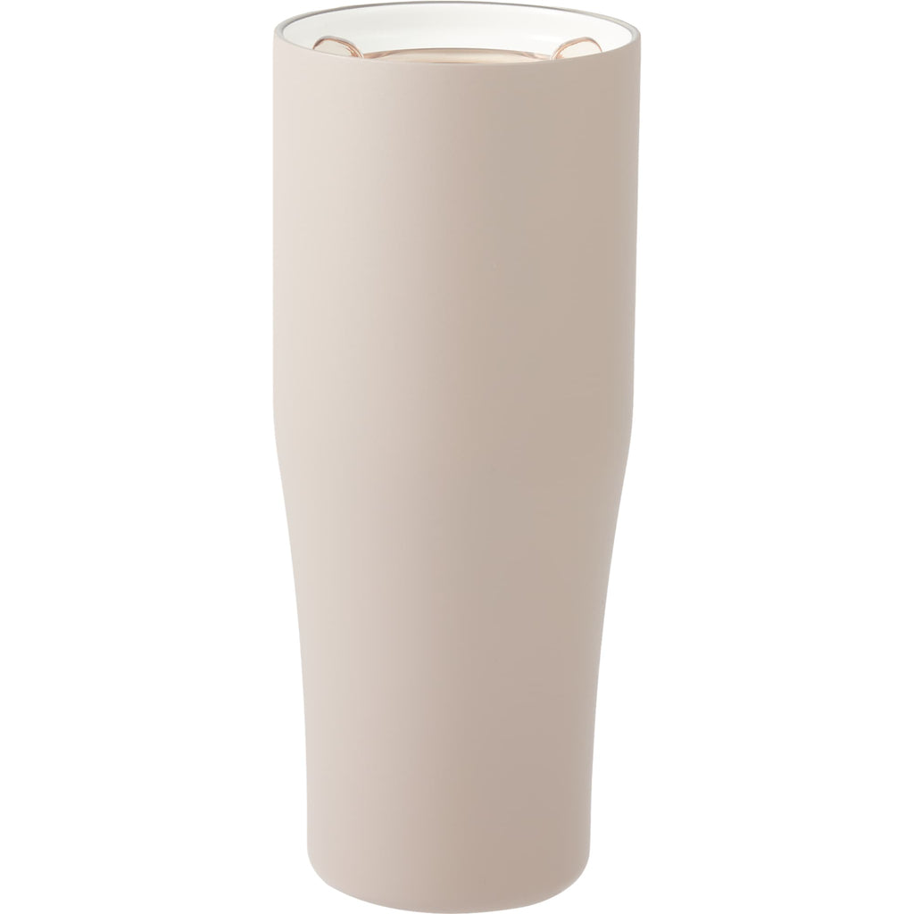 Patti Ceramic Lined Tumbler with 360 Lid, 20 oz - Latte - Back