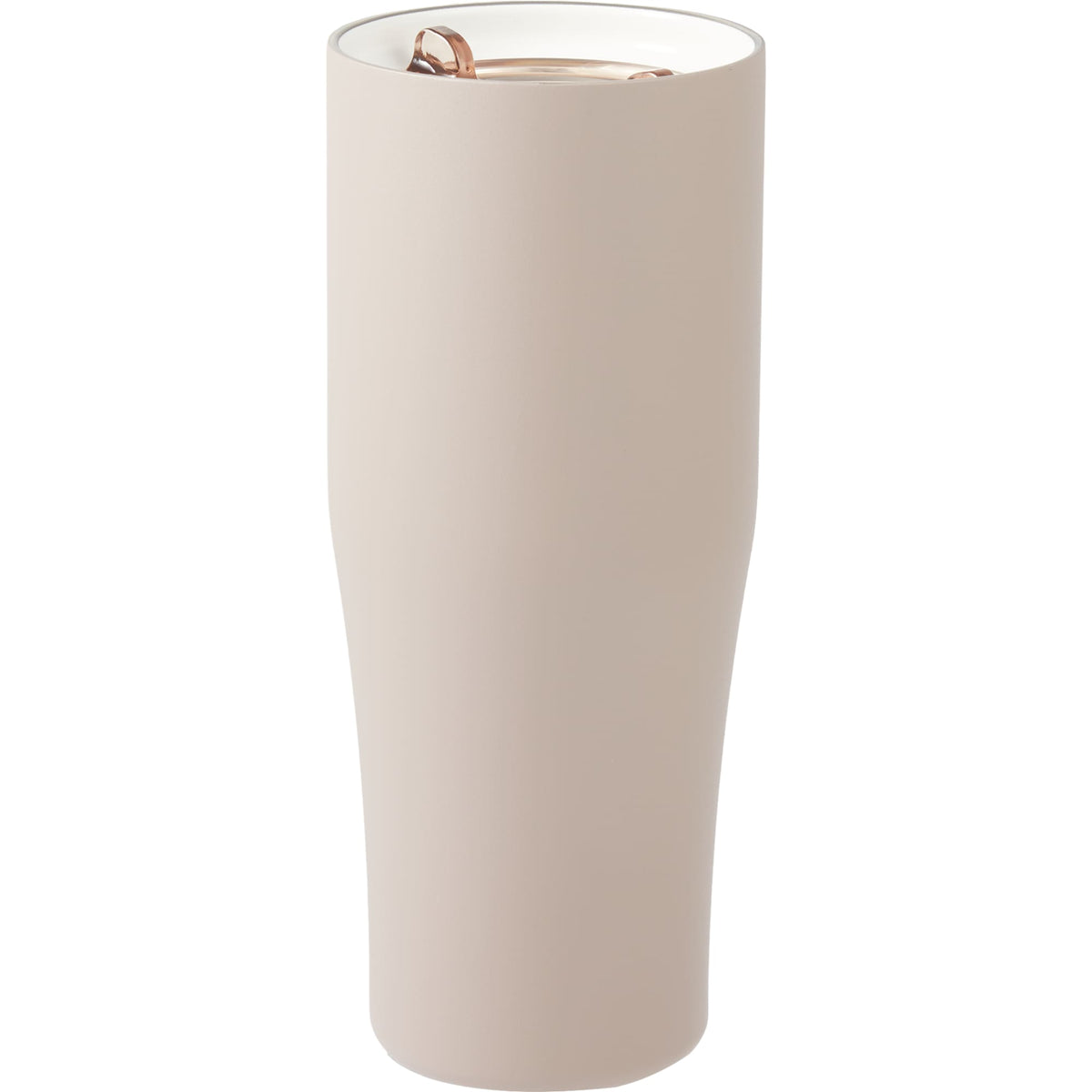 Patti Ceramic Lined Tumbler with 360 Lid, 20 oz - Latte - Left Angle