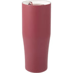 Patti Ceramic Lined Tumbler with 360 Lid, 20 oz - Maroon - Left Angle 2