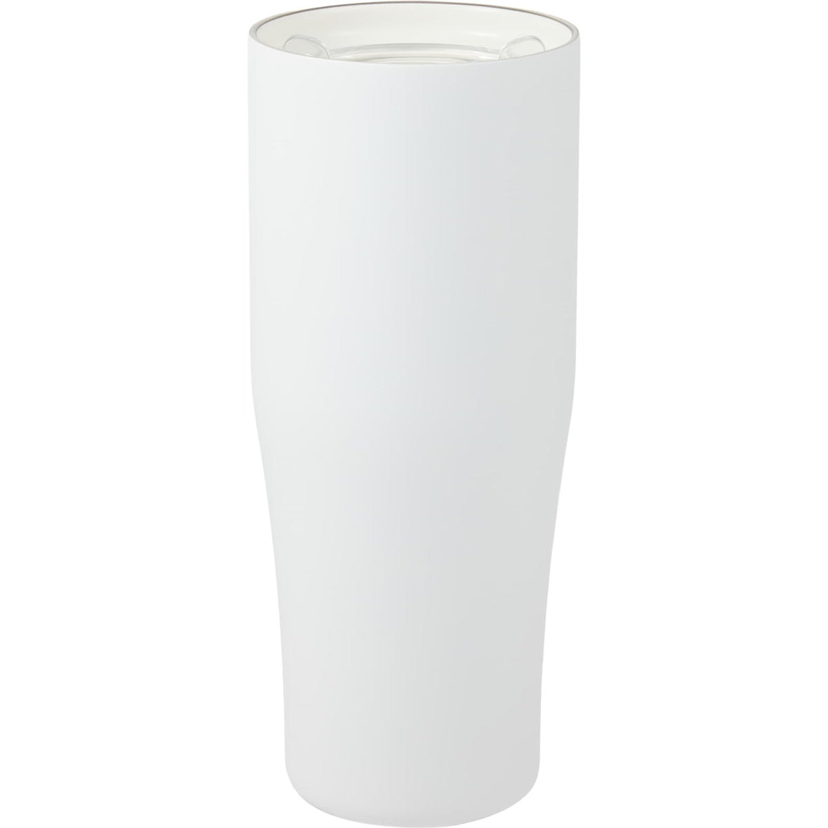 Patti Ceramic Lined Tumbler with 360 Lid, 20 oz - White - Back