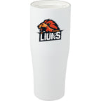 Patti Ceramic Lined Tumbler with 360 Lid, 20 oz - White - Front