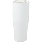 Patti Ceramic Lined Tumbler with 360 Lid, 20 oz - White - Right Angle