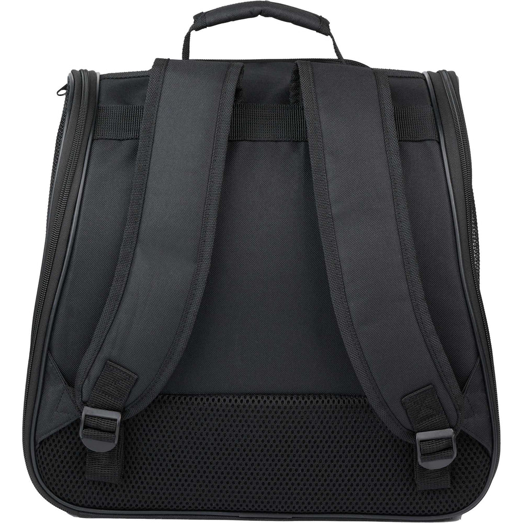 PawFlex Collapsible Backpack Pet Carrier Transfer - Black - Back