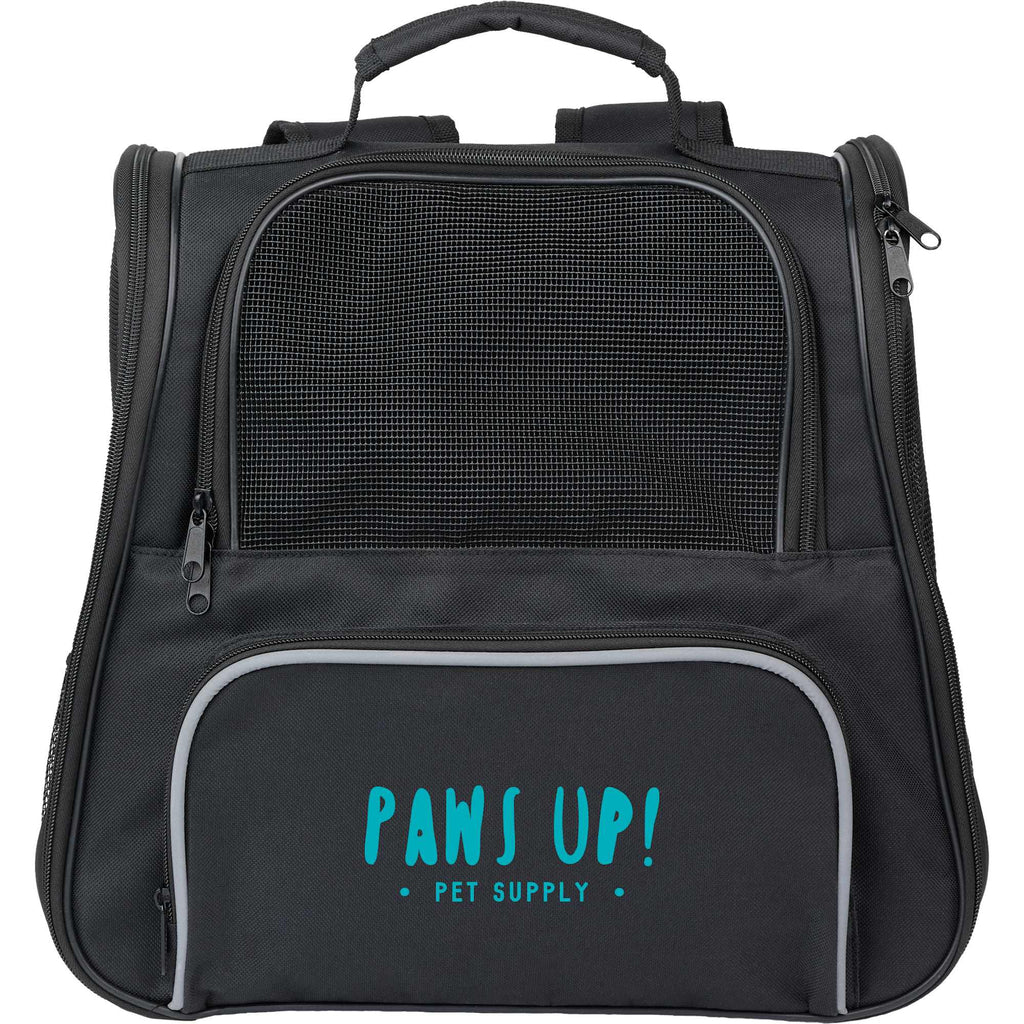 PawFlex Collapsible Backpack Pet Carrier Transfer - Black - Front