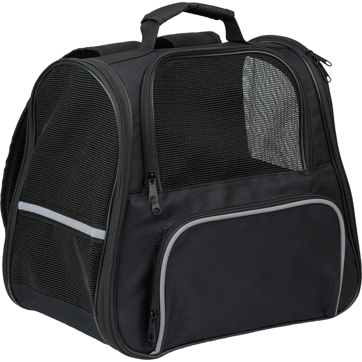 PawFlex Collapsible Backpack Pet Carrier Transfer - Black - Right Angle