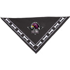 Paws & Claws Pet Bandana in Recycled Polyester Transfer - Black - Front