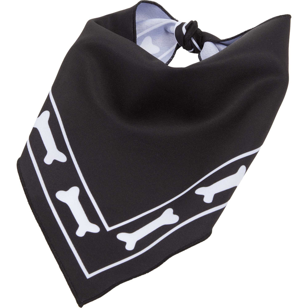 Paws & Claws Pet Bandana in Recycled Polyester Transfer - Black - Left Angle