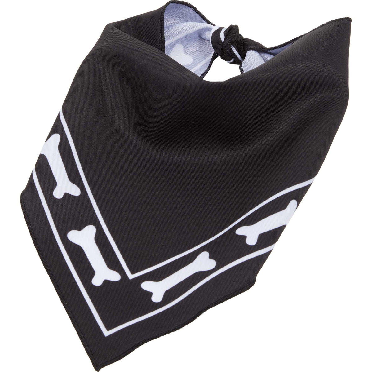 Paws & Claws Pet Bandana in Recycled Polyester Transfer - Black - Left Angle