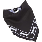 Paws & Claws Pet Bandana in Recycled Polyester Transfer - Black - Right Angle