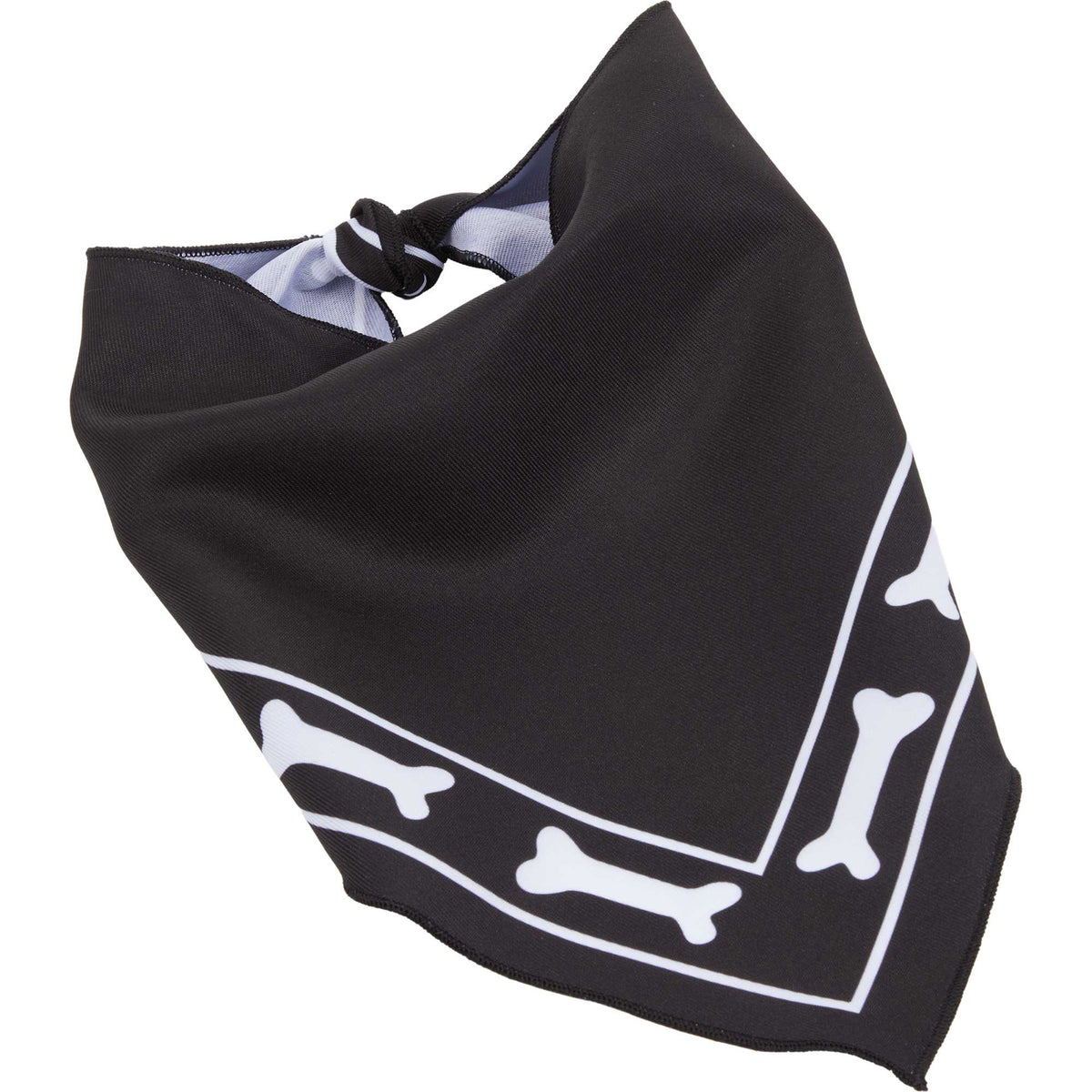 Paws & Claws Pet Bandana in Recycled Polyester Transfer - Black - Right Angle