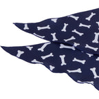 Paws & Claws Pet Bandana in Recycled Polyester Transfer - Blue - Detail 2