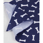 Paws & Claws Pet Bandana in Recycled Polyester Transfer - Blue - Detail