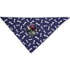 Paws & Claws Pet Bandana in Recycled Polyester Transfer - Blue - Front