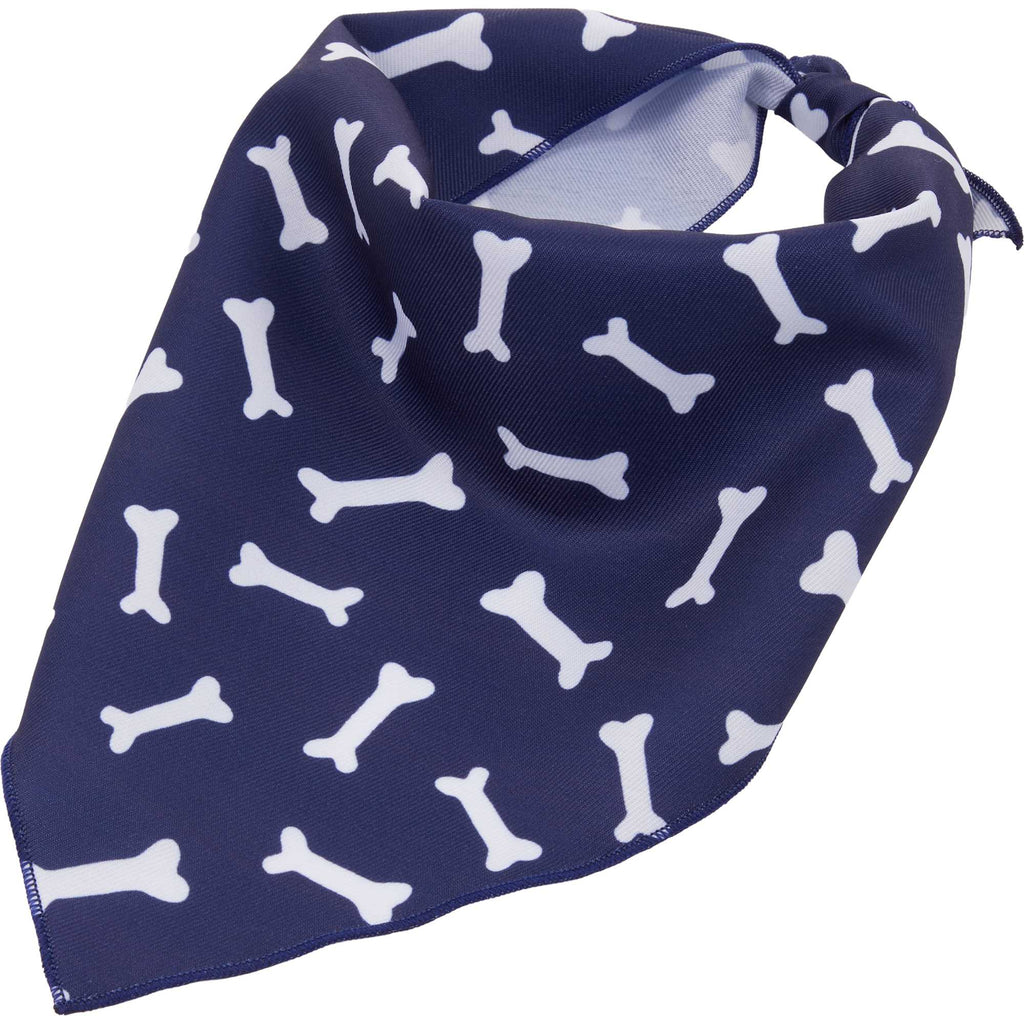 Paws & Claws Pet Bandana in Recycled Polyester Transfer - Blue - Left Angle