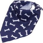 Paws & Claws Pet Bandana in Recycled Polyester Transfer - Blue - Left Angle