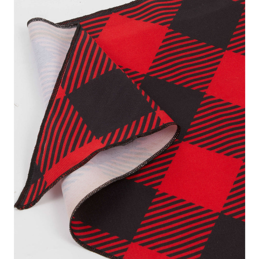 Paws & Claws Pet Bandana in Recycled Polyester Transfer - Red - Detail