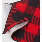 Paws & Claws Pet Bandana in Recycled Polyester Transfer - Red - Detail