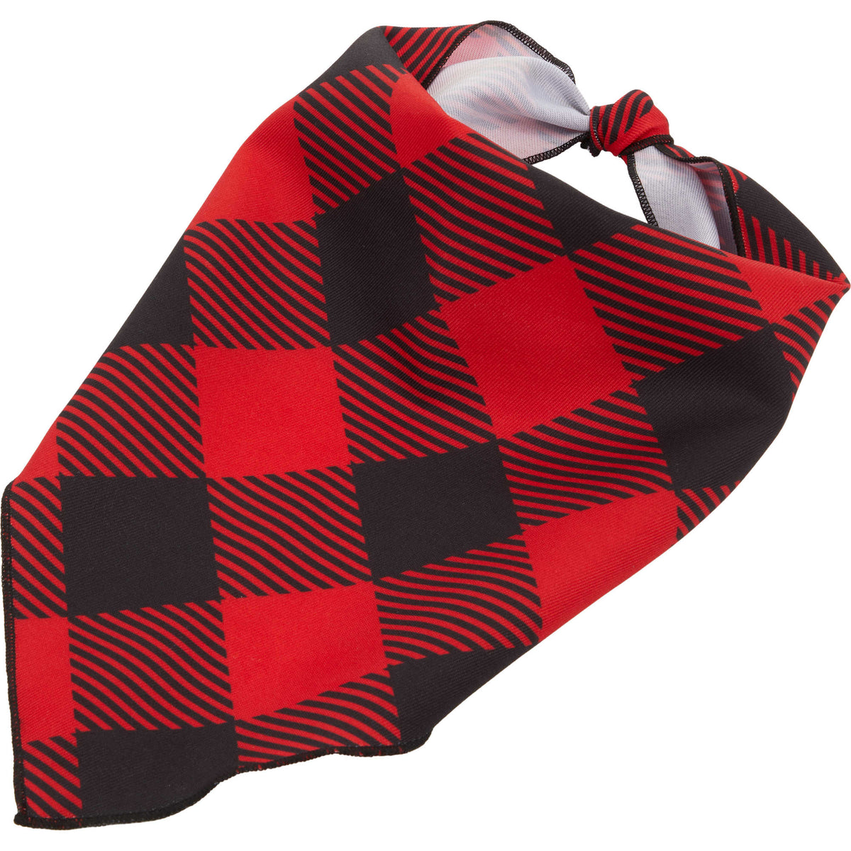 Paws & Claws Pet Bandana in Recycled Polyester Transfer - Red - Left Angle