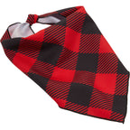 Paws & Claws Pet Bandana in Recycled Polyester Transfer - Red - Right Angle