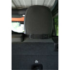 Paws & Claws Pet Car Seat Cover in Recycled Polyester Embroidery - Black - Detail 2