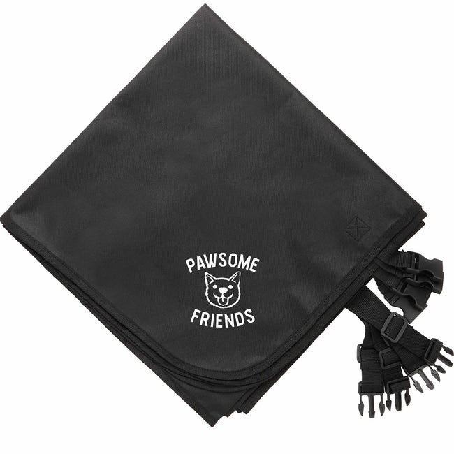 Paws & Claws Pet Car Seat Cover in Recycled Polyester Embroidery