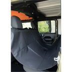 Paws & Claws Pet Car Seat Cover in Recycled Polyester Transfer - Black - Hammock Alternate