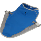 Paws & Claws Reflective Dog Safety Vest, Medium Embroidery - Blue - Left Angle