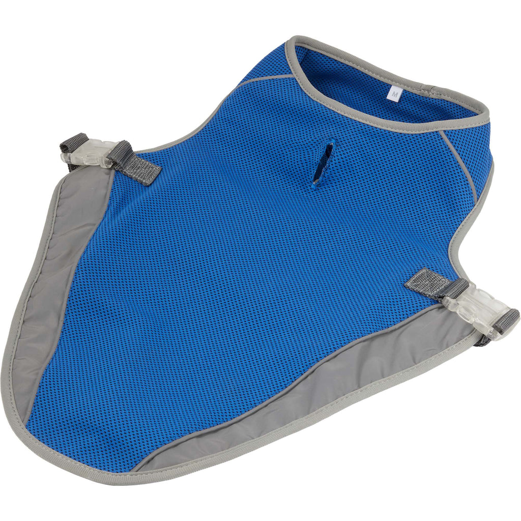 Paws & Claws Reflective Dog Safety Vest, Medium Transfer - Blue - Left Angle