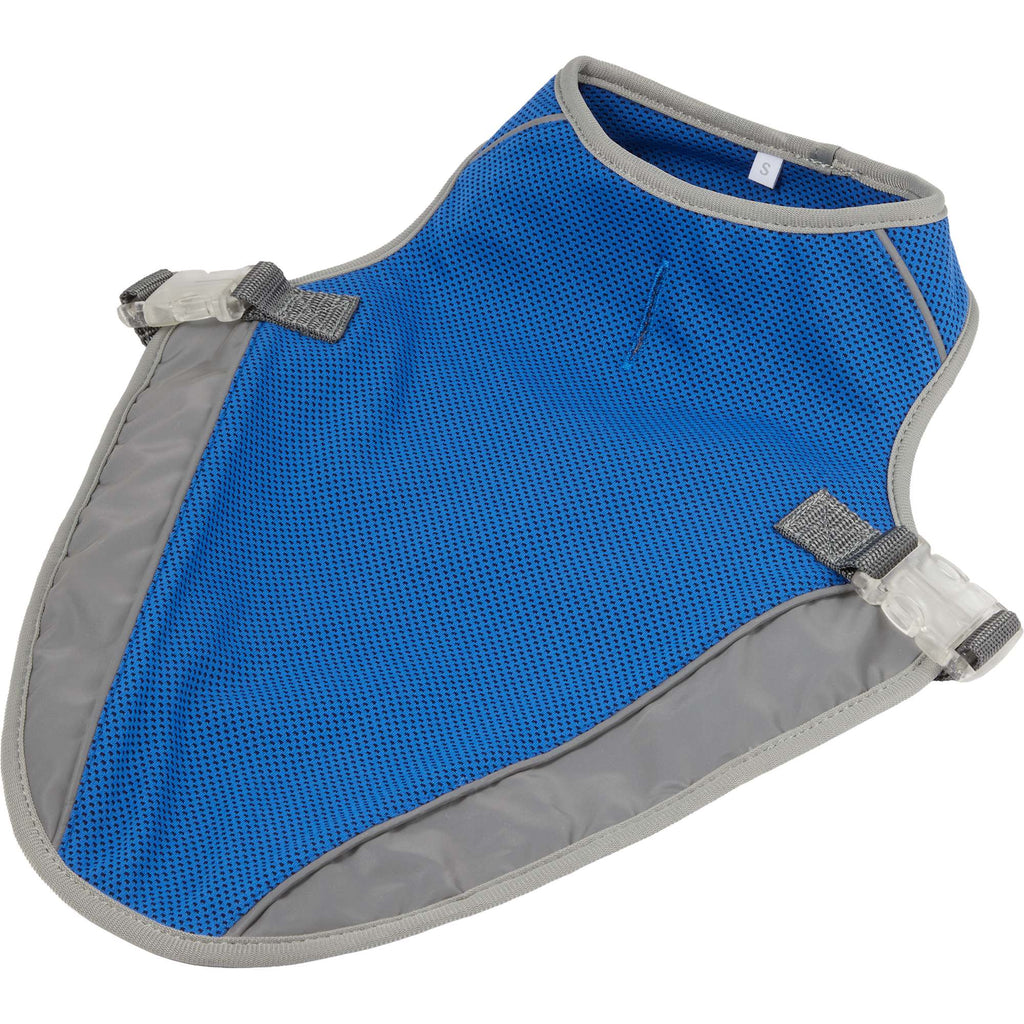 Paws & Claws Reflective Dog Safety Vest, Small Transfer - Blue - Left Angle