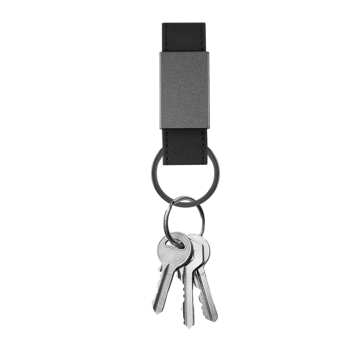 Paxton Key Tag in Leatherette - Black - Keys