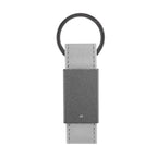Paxton Key Tag in Leatherette - Gray - Back