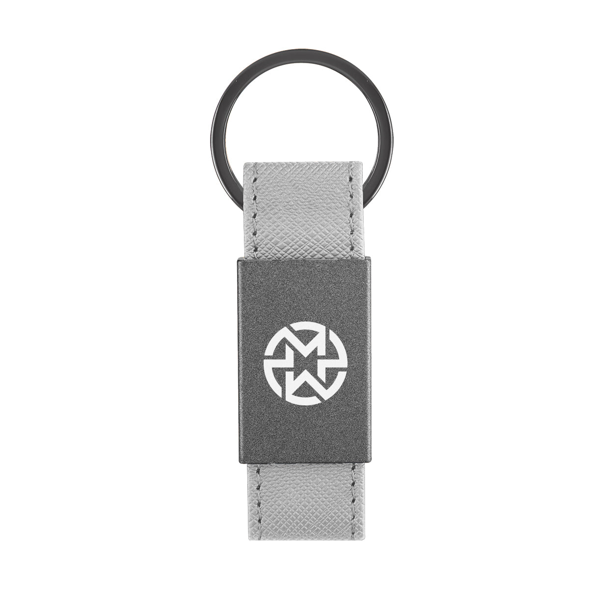 Paxton Key Tag in Leatherette - Gray - Laser
