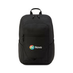 Peak Recycled Laptop Backpack, 16 Inch Transfer - Black - View 1