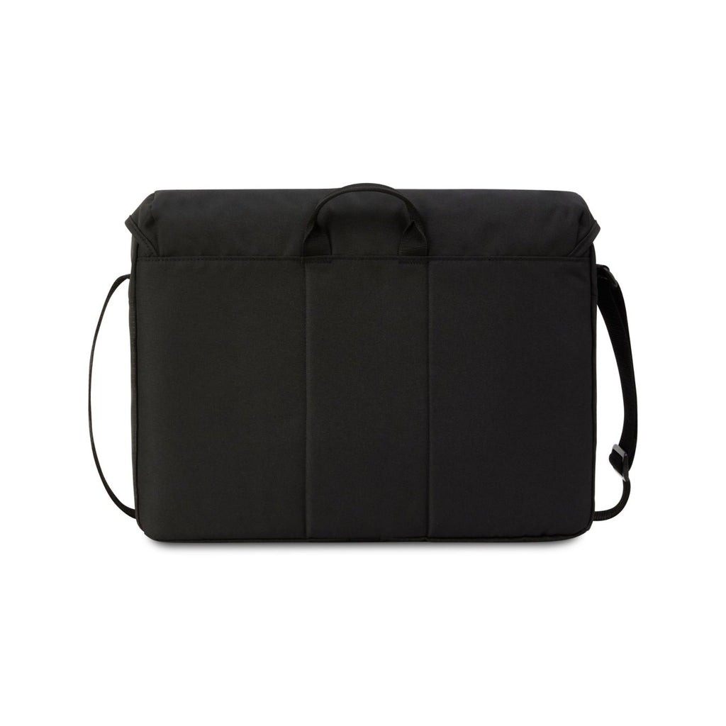 Peak Recycled Laptop Messenger Bag, 16 Inch Embroidery - Black - View 2