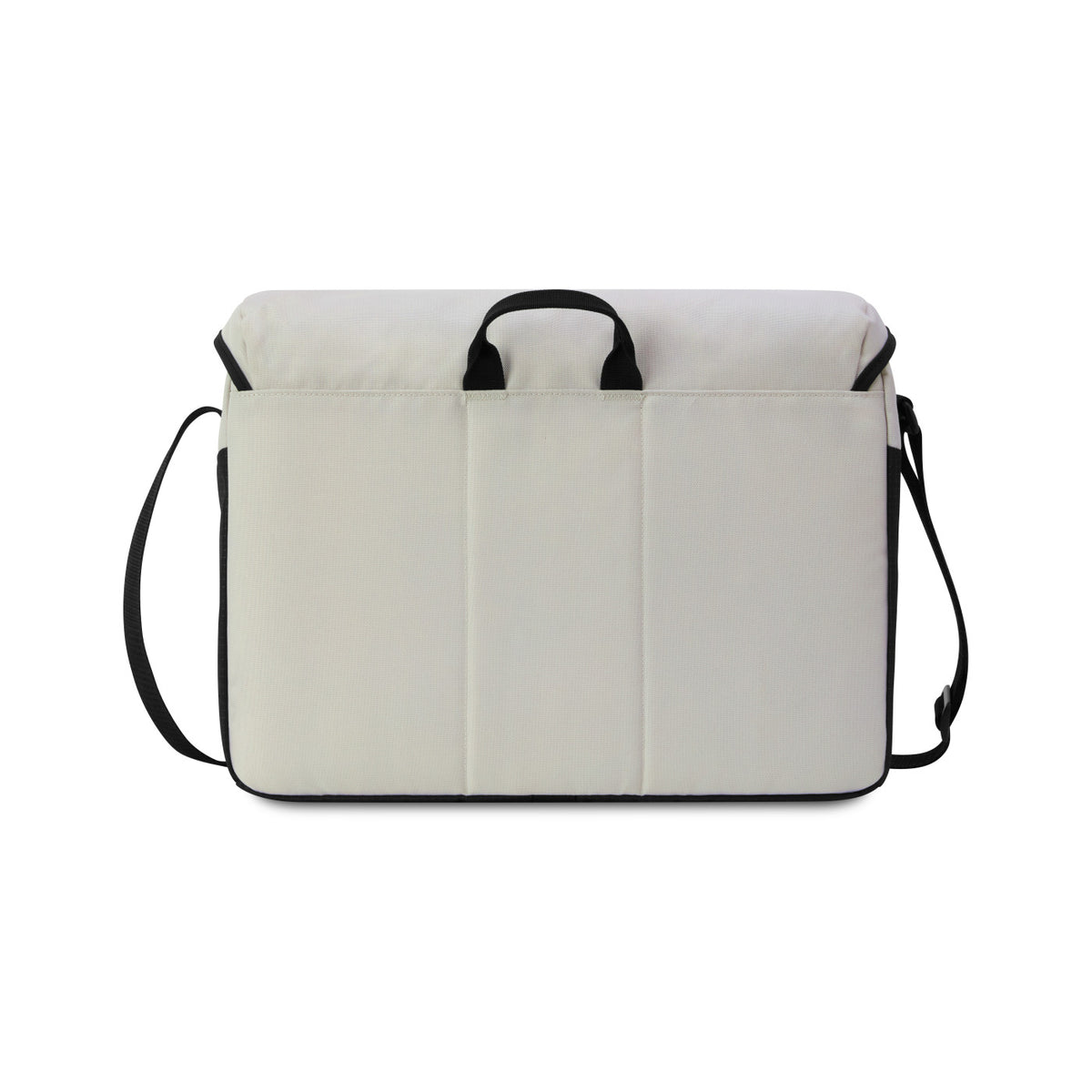 Peak Recycled Laptop Messenger Bag, 16 Inch Embroidery - Quiet Grey - View 2